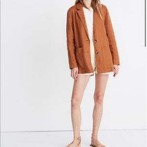 Madewell linen blazer, size small